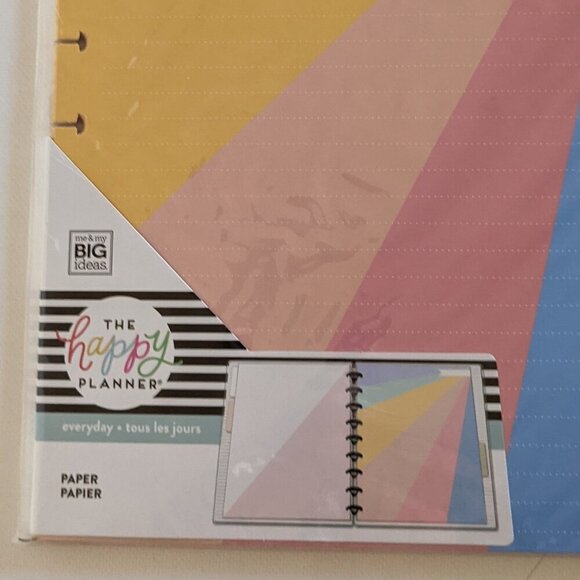 NWT Happy Planner 40 pgs 'Everyday' Classic Rainbow Sheet Filler Paper Pack NEW - Picture 3 of 8